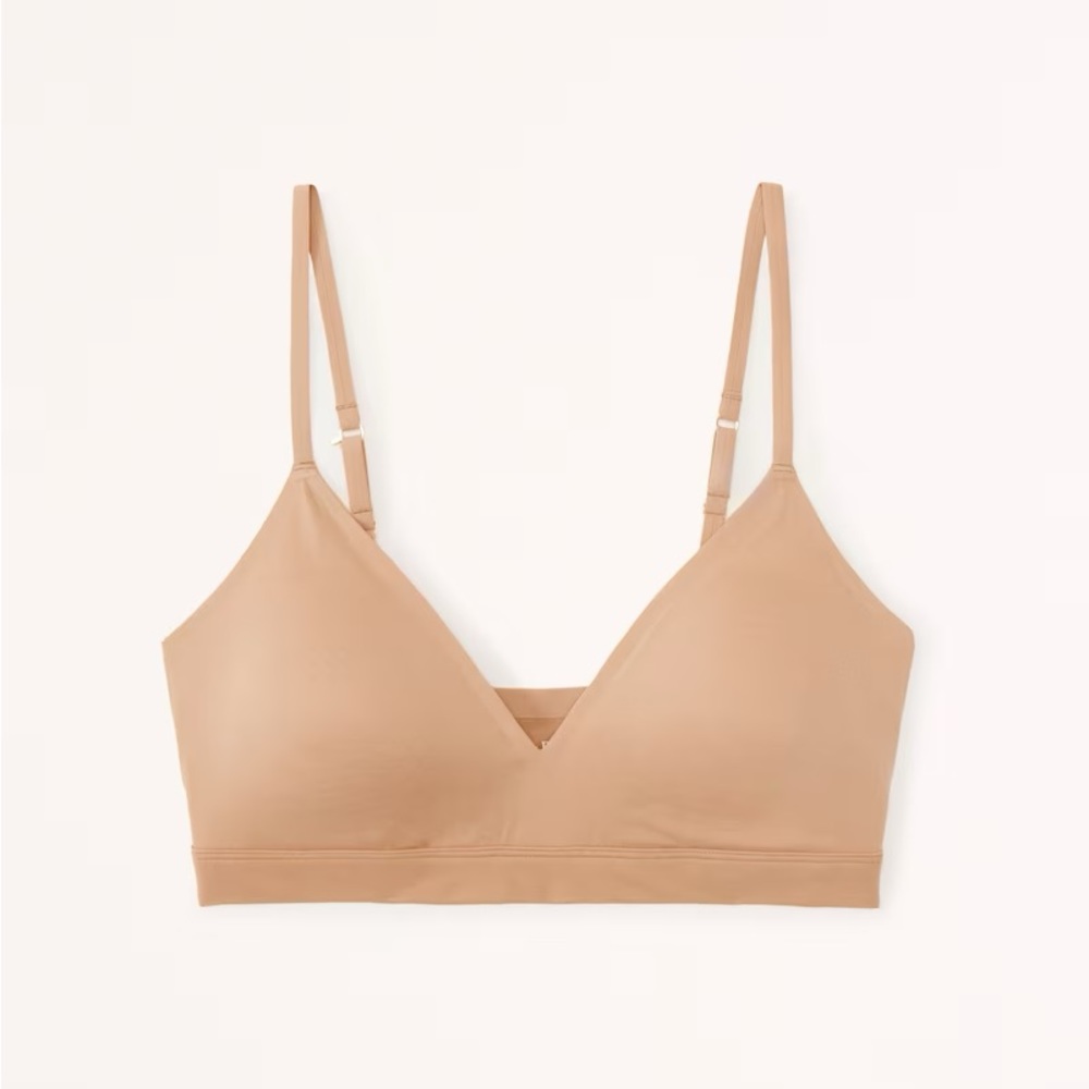 Abercrombie & Fitch Next to Naked V-Neck Bralette (honey)